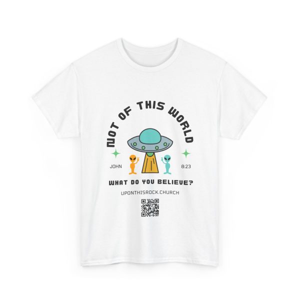 2983534523392956539_2048.jpeg Alien UFO Unisex Tee - Not From this World John 8:23 Design